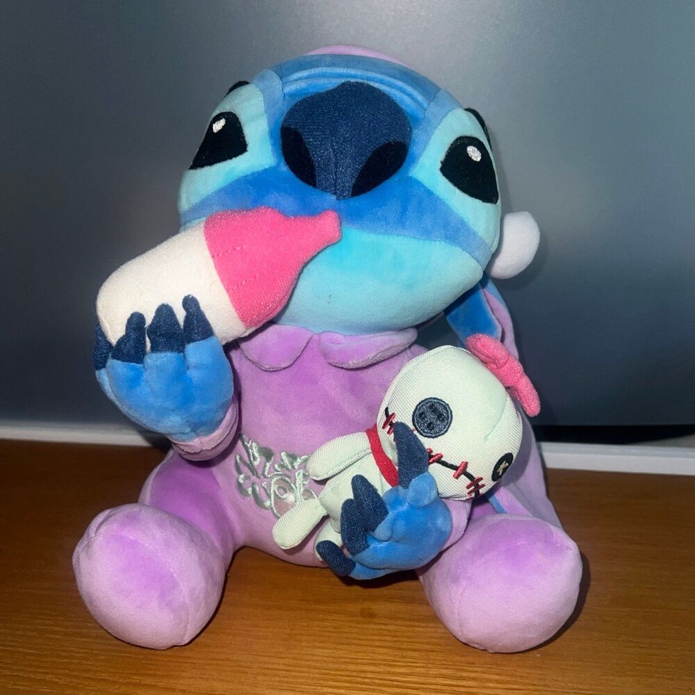 Disney Original Stitch 626 Scrump Milk Bottle Anime Cute Stuffed Plush Toy